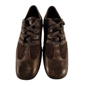 Vintage Kenneth Cole Jean Leather Brown Oxfords Men7 Women 8.5 Y2K Indie Sleaze